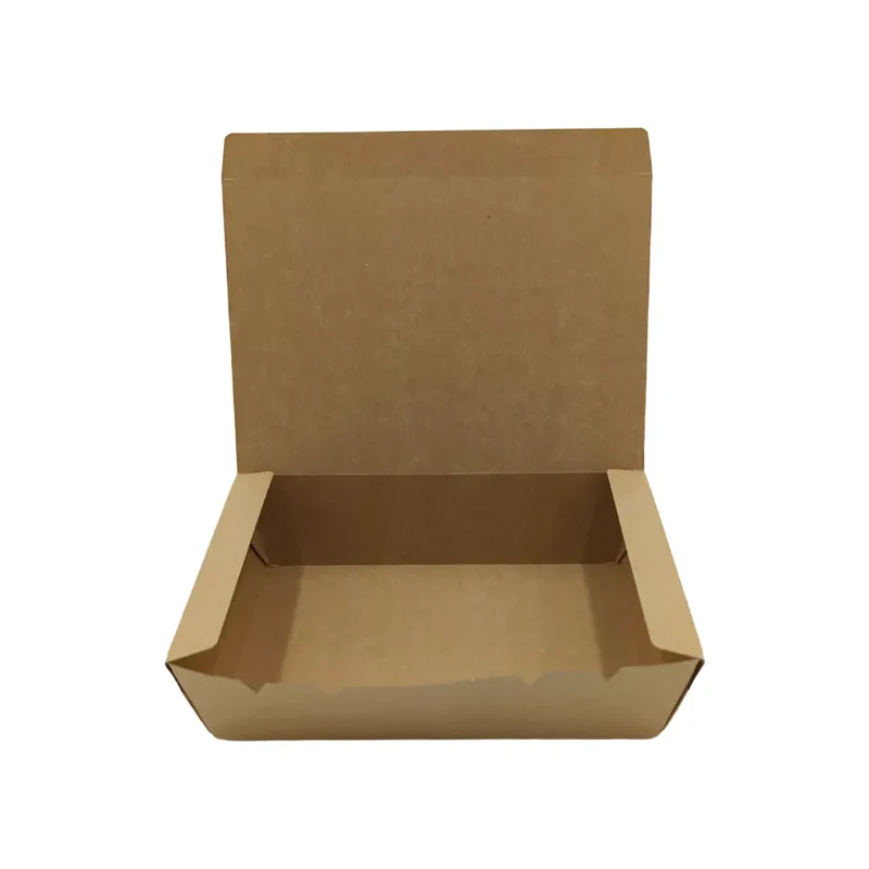 Snackboxen, Papier, ungeteilt, braun