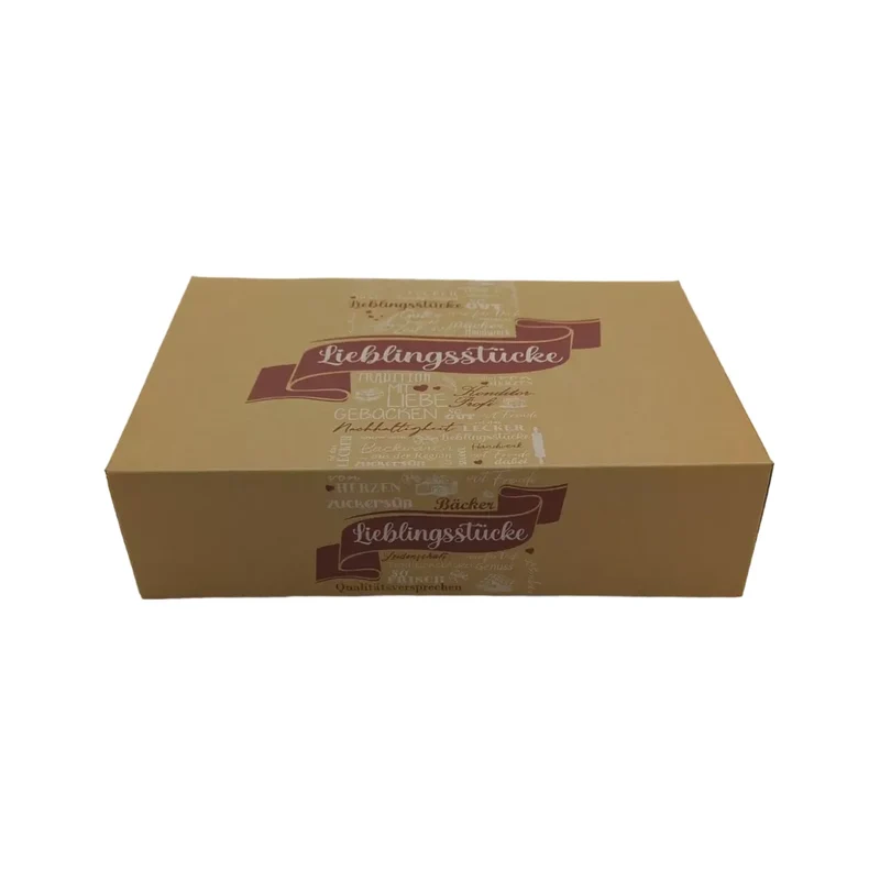 Tortenkartons , Papier, FSC, Neutraldruck, braun