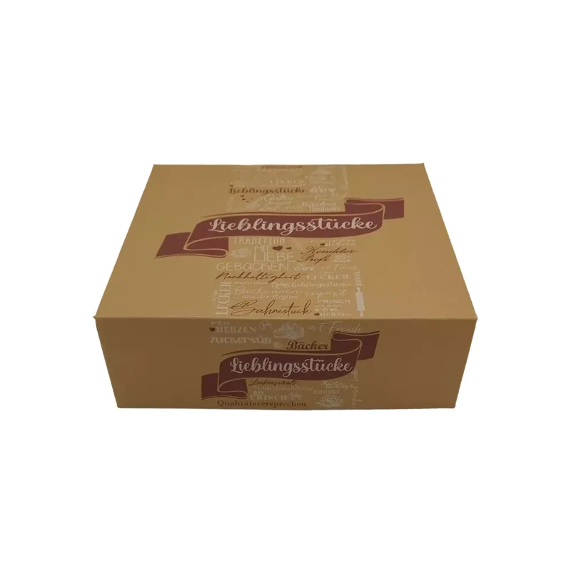 Tortenkartons , Papier, FSC, Neutraldruck, braun