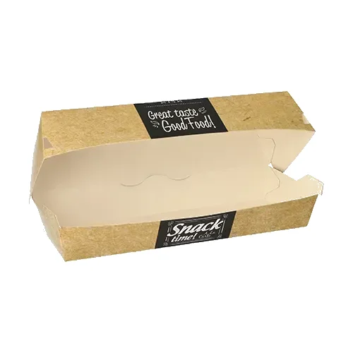 Baguetteboxen "Good Food", Pappe, 220x85mm, braun