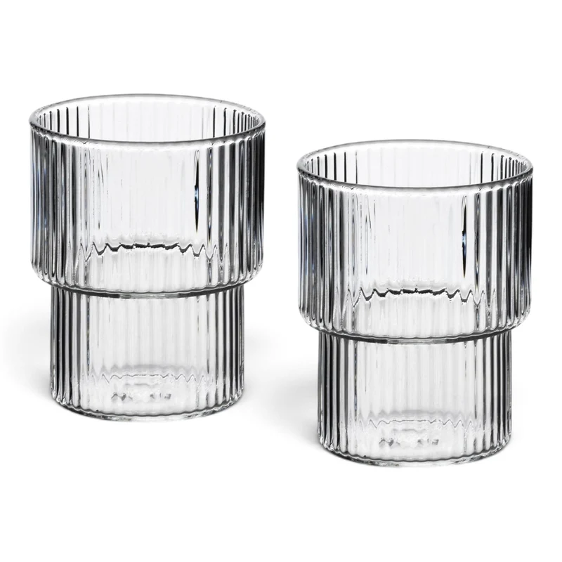 Trinkglas STRIPES, klar, 4er-Set