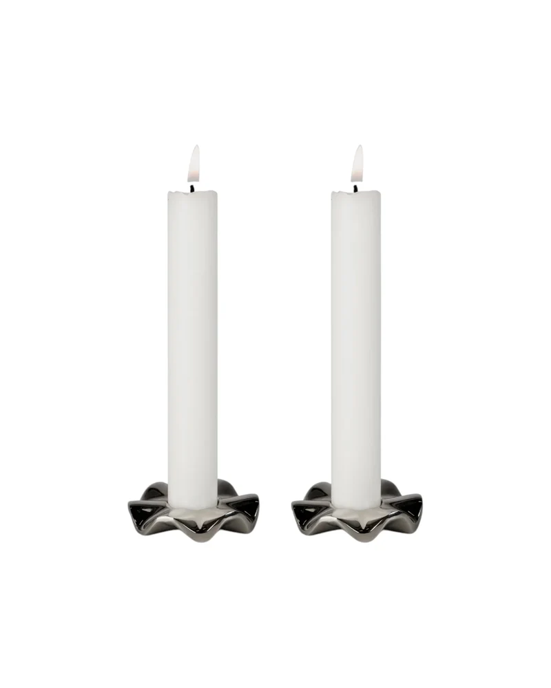 Signe Kerzenhalter silber 2er-Set