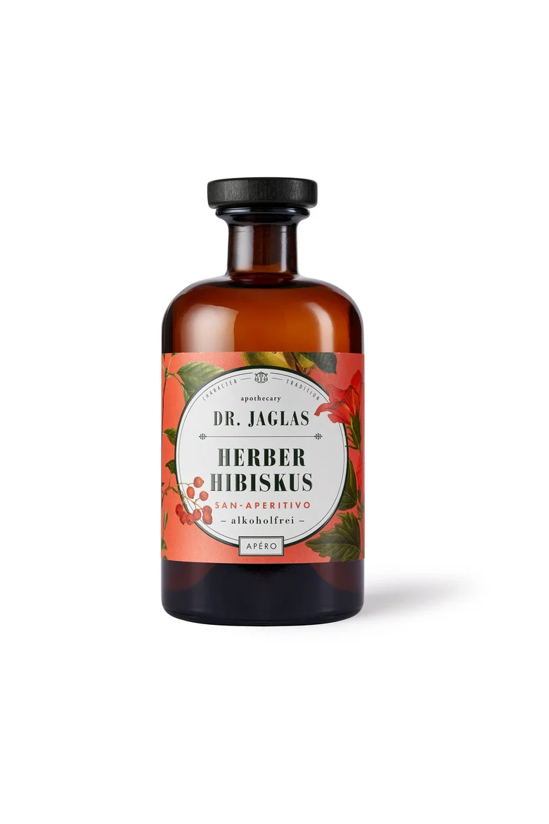 Herber Hibiskus, alkoholfreier Aperitif Spirituose 500ml