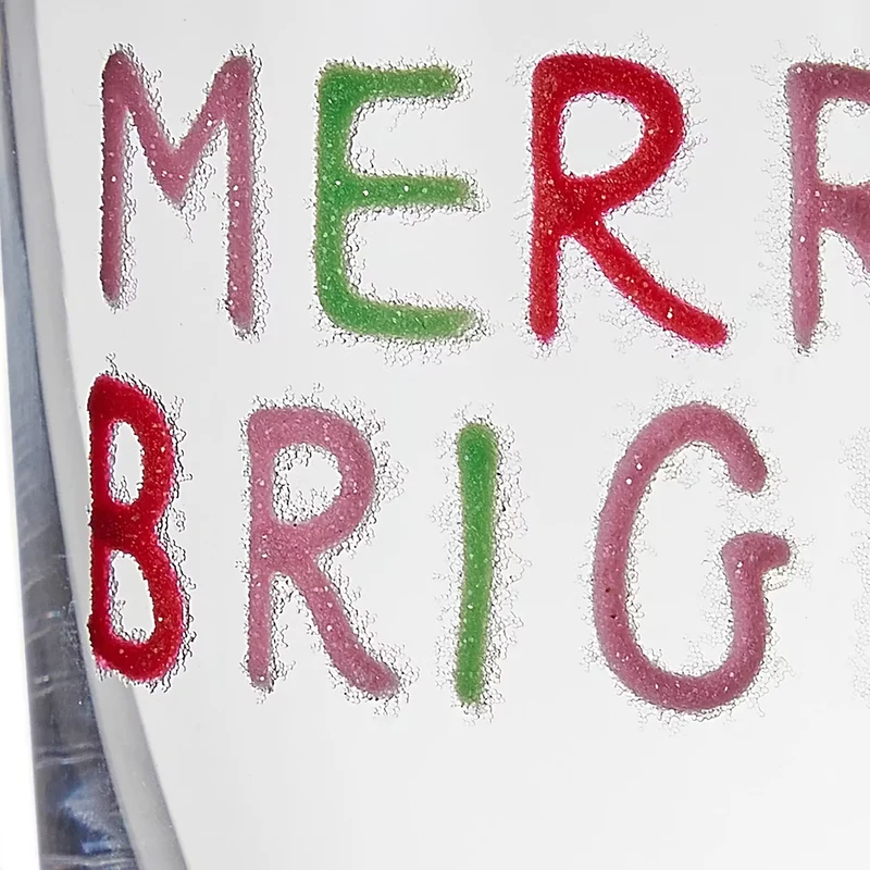 MERRY & BRIGHT Trinkglas
