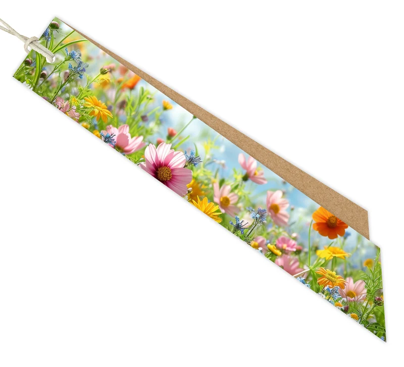 Packung zu 12 Stück Kondolenzkarte Kraft Botanic Blanco