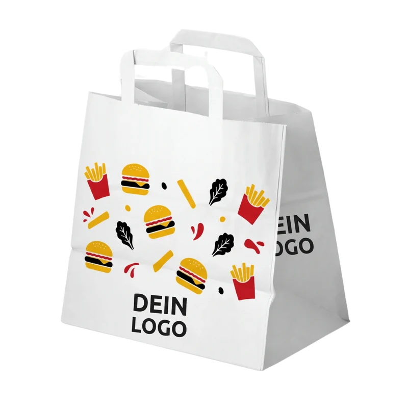 Papiertragetasche 32x17x27cm 1 - 4 farb. dein Design, ≤30% Druckfläche