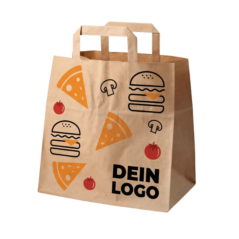 Papiertragetasche 22x10x28cm 1 - 4 farb. dein Design, ≤30% Druckfläche