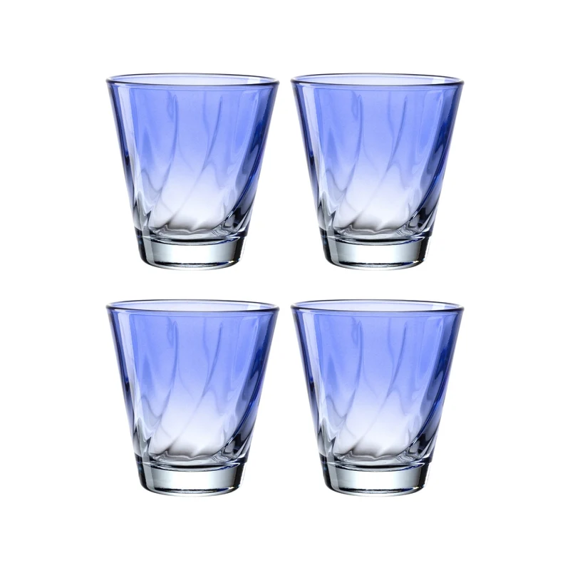 Trinkglas TWIST 215 ml blau 4er-Set