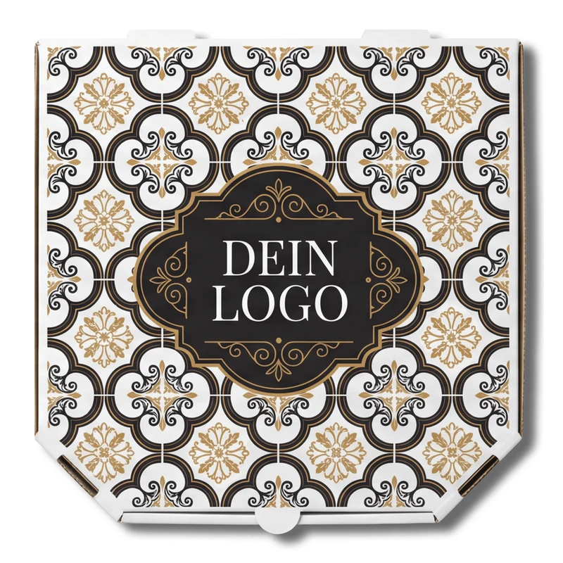 Treviso Pizzakarton Weiß 1 - 4 farb. dein Design, ≤100% Druckfläche