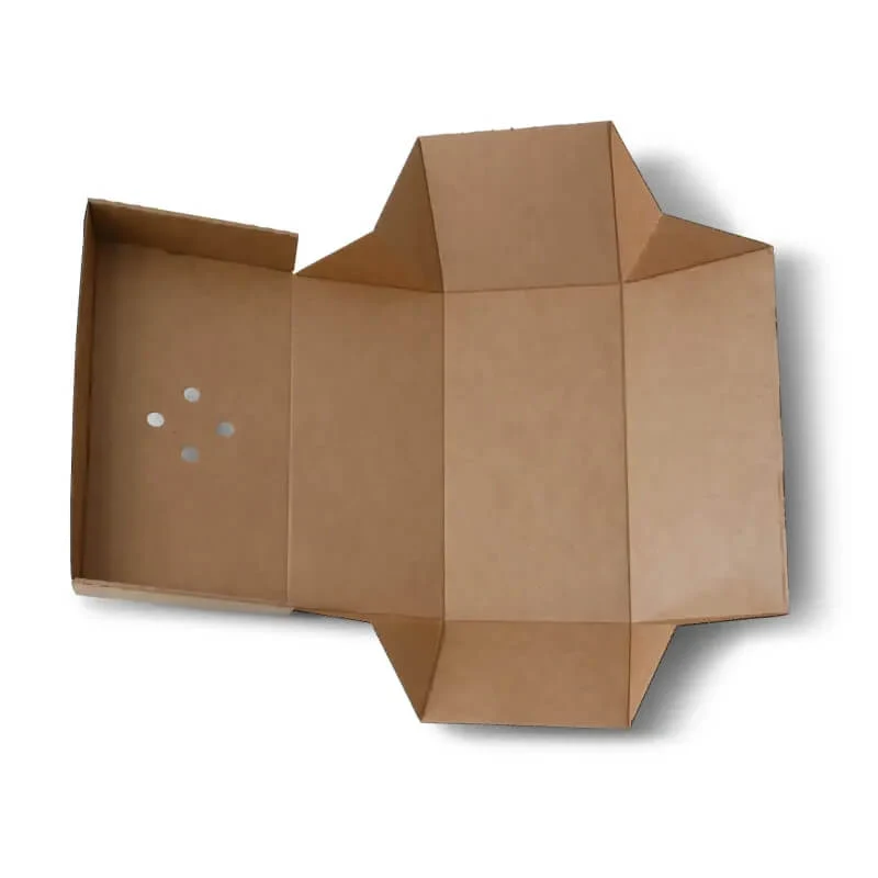 100x Burgerbox doppelt faltbar Kraftkarton braun 24,4 x 12,2 x 10,2cm