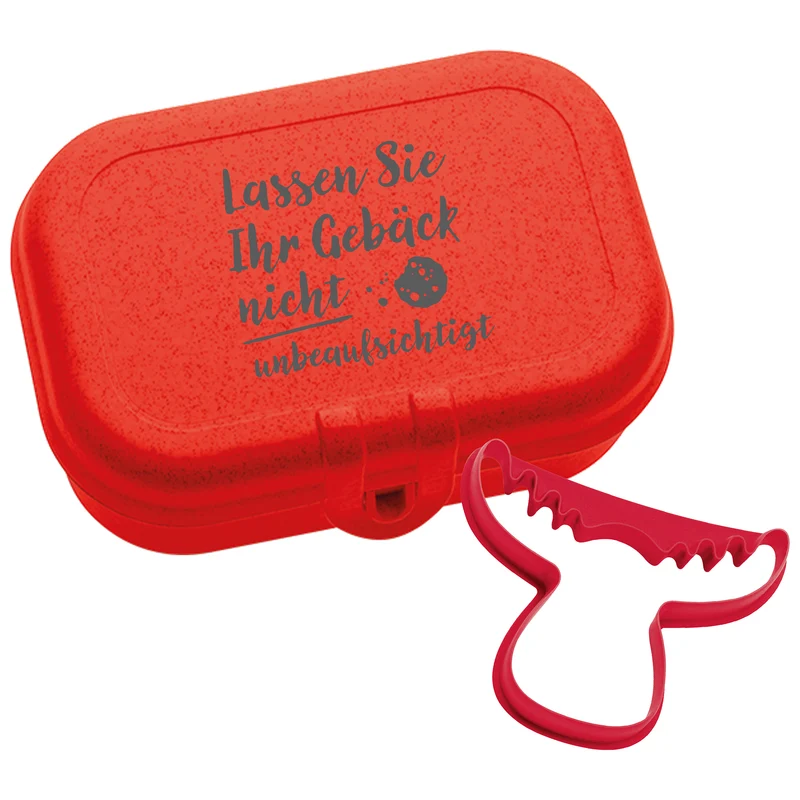 Lunchbox mit Druck + Ausstecher PASCAL S + RUDOLF LASSEN SIE IHR GEBÄCK