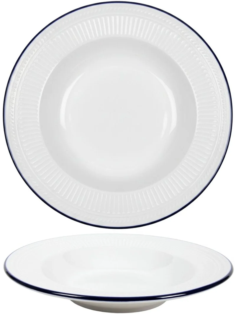 Cookinglife Tiefe Teller / Pastateller Whitmore ø 22 cm - 6 Stück