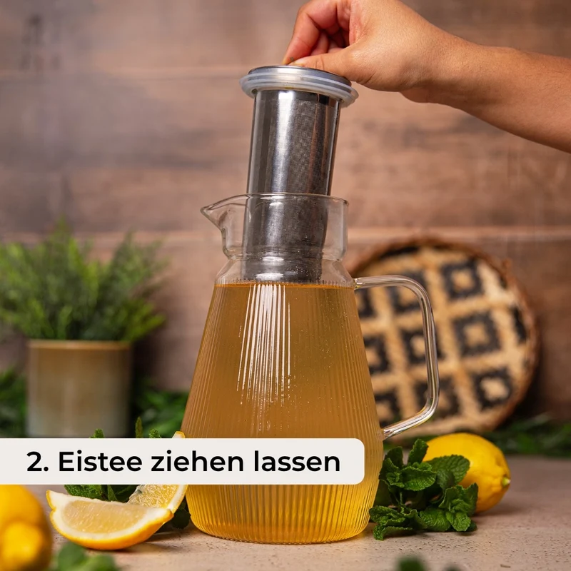 Glas Eisteekaraffe (1,5L)