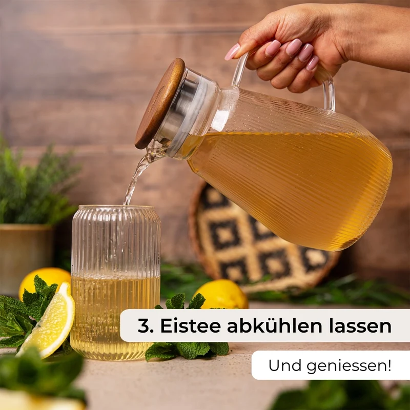 Glas Eisteekaraffe (1,5L)