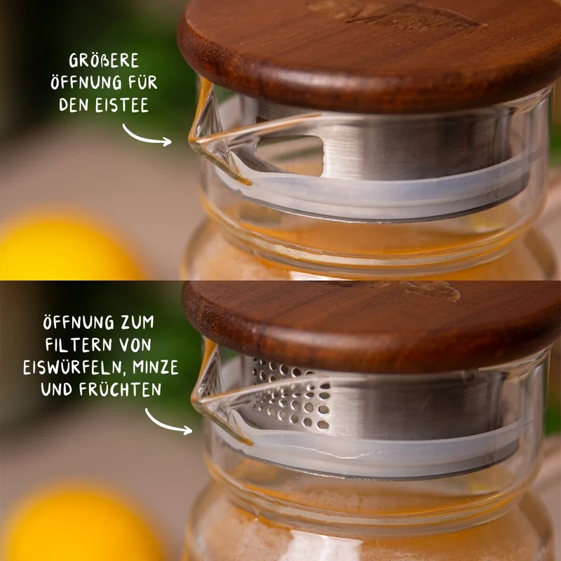 Glas Eisteekaraffe (1,5L)