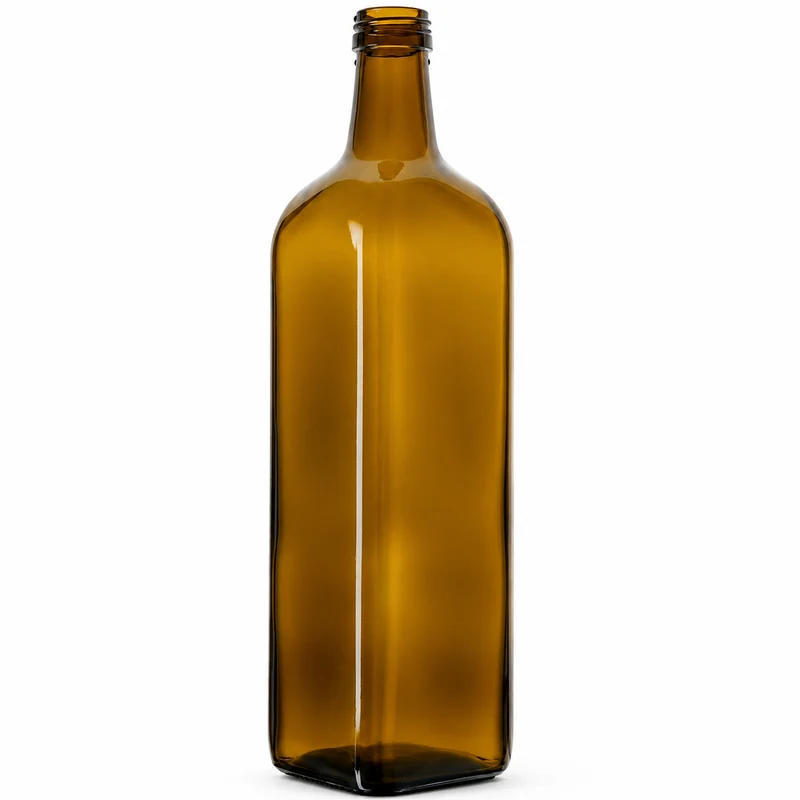 Marascaflasche 1 l Antikgrün PP 31,5 mm