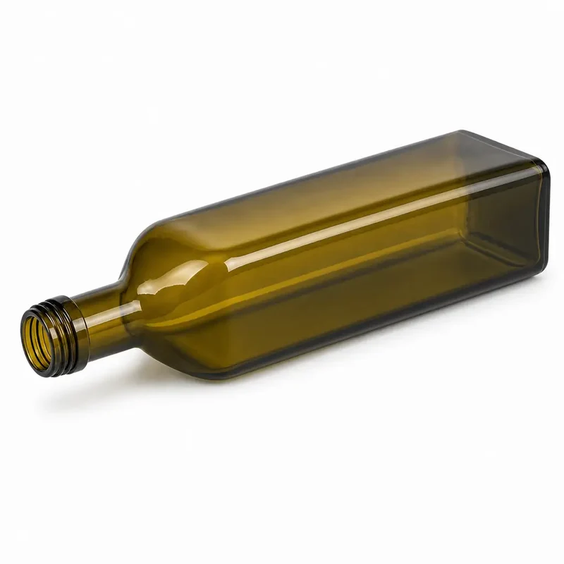 Marascaflasche 0,50 l Antikgrün PP 31,5 mm