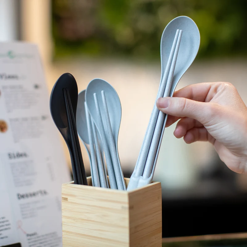 MOVE CHOPSTICKS INKL. SPOON 30-er Set Essstäbchen-Löffel-Set