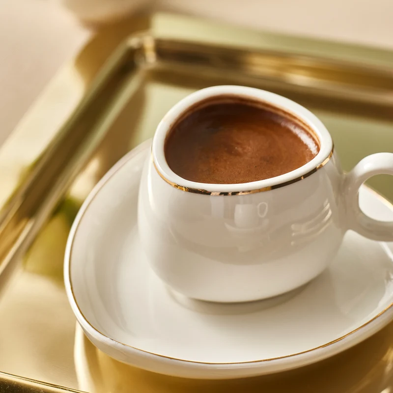 Karaca Streamline Tribe Kaffeetassen-Set für 2 Personen, 90 ml
