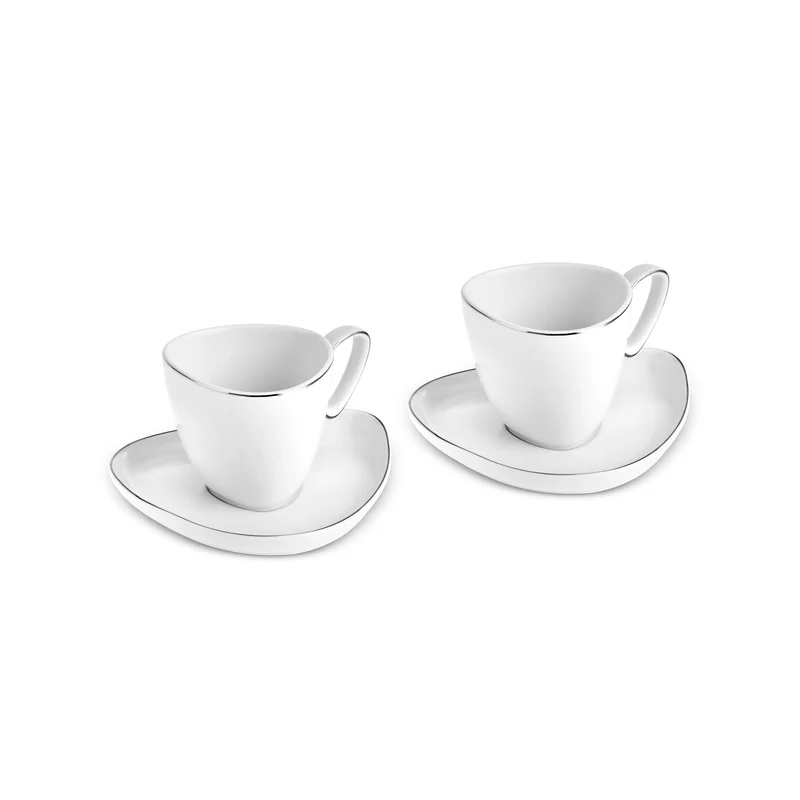 Karaca Streamline Tribe Kaffeetassen-Set für 2 Personen, 90 ml