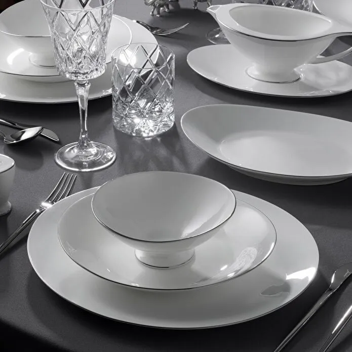 Jumbo Moon Platin 64-teiliges Tafelservice für 12 Personen