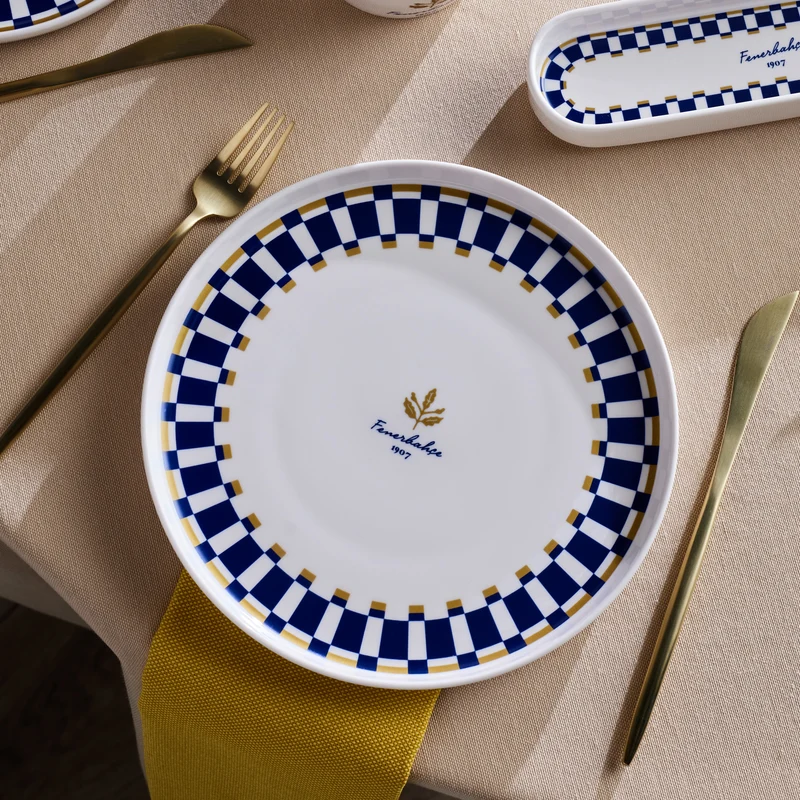 Karaca x Fenerbahçe Lizenziertes Forever Bone – 14-teiliges Frühstücksset für 6 Personen