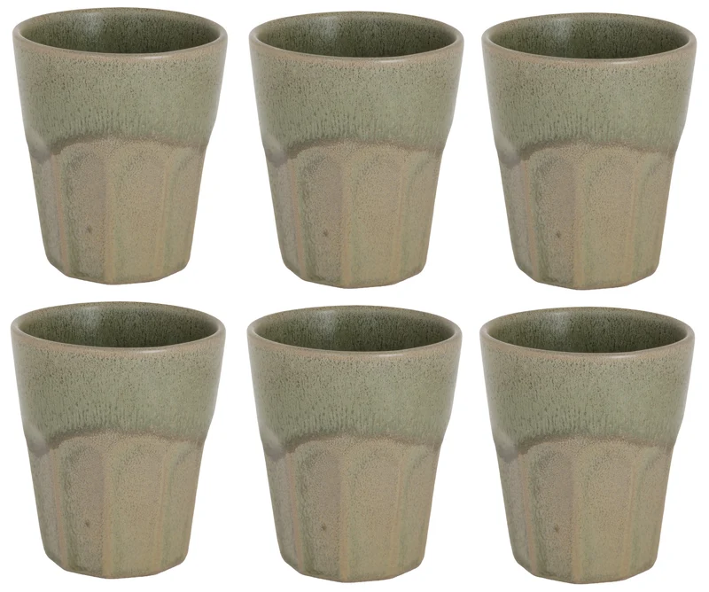 Cosy & Trendy Cappuccino Becher Bistro Thyme Green 290 ml - 6 Stück