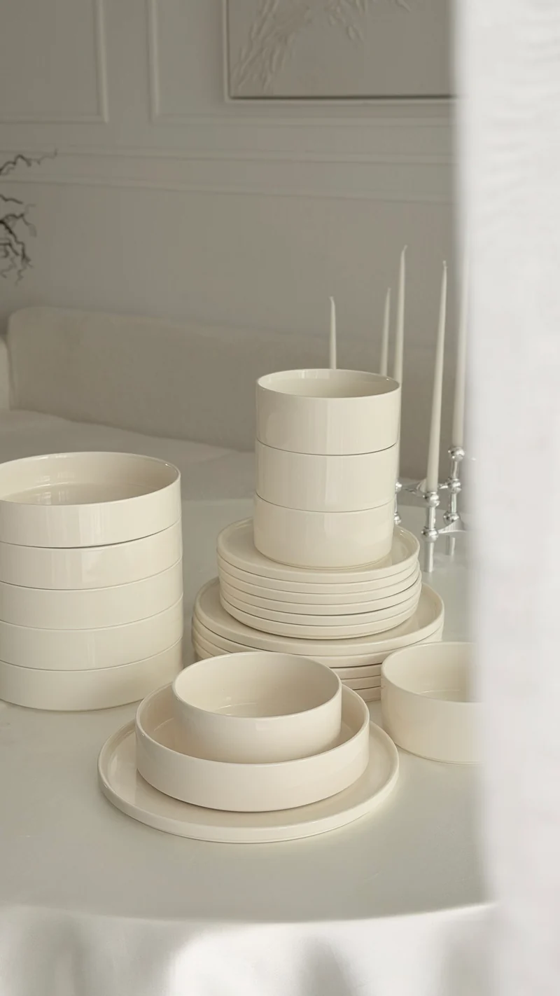 Noa Beige 24 - teiliges Geschirrset
