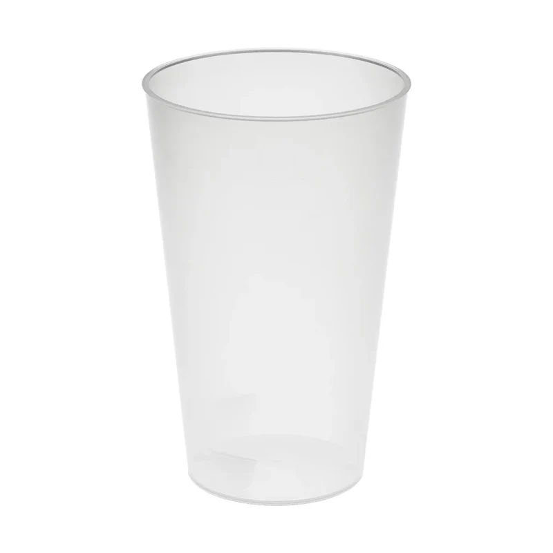 Mehrweg-Trinkbecher "Vital", transparent-milchig