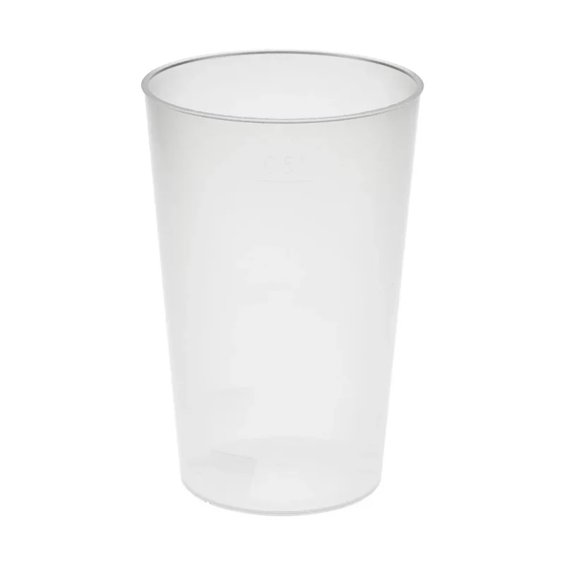 Mehrweg-Trinkbecher "Vital", transparent-milchig