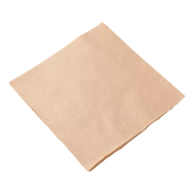 Papier-Servietten "Prägeservietten", 30x30cm, 1-lagig, 1/4 Falz, braun