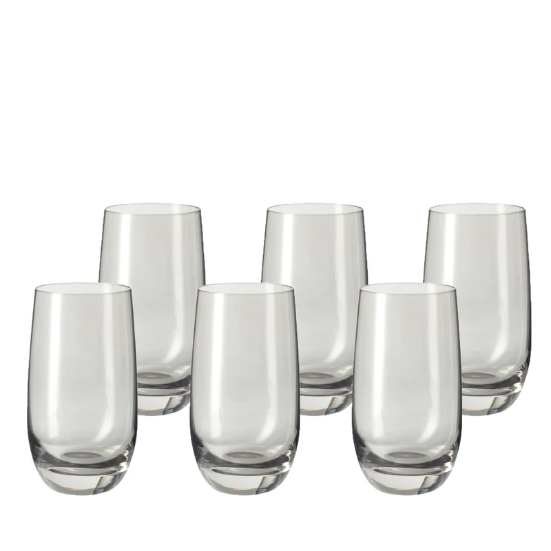 Trinkglas SORA 6er-Set 390 ml grau