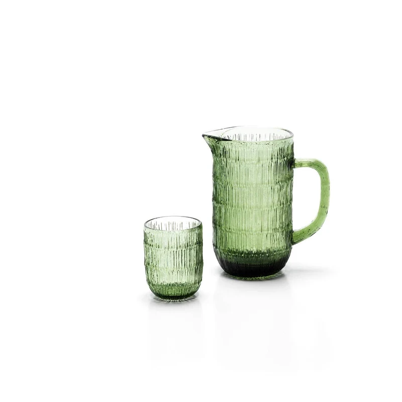 Das Moss Ripple Wasserglas - Grün