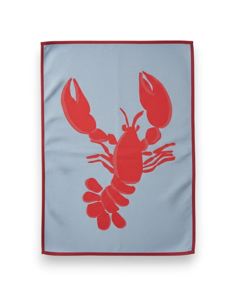 Geschirrtuch Bonne pêche blau: 50x70 cm