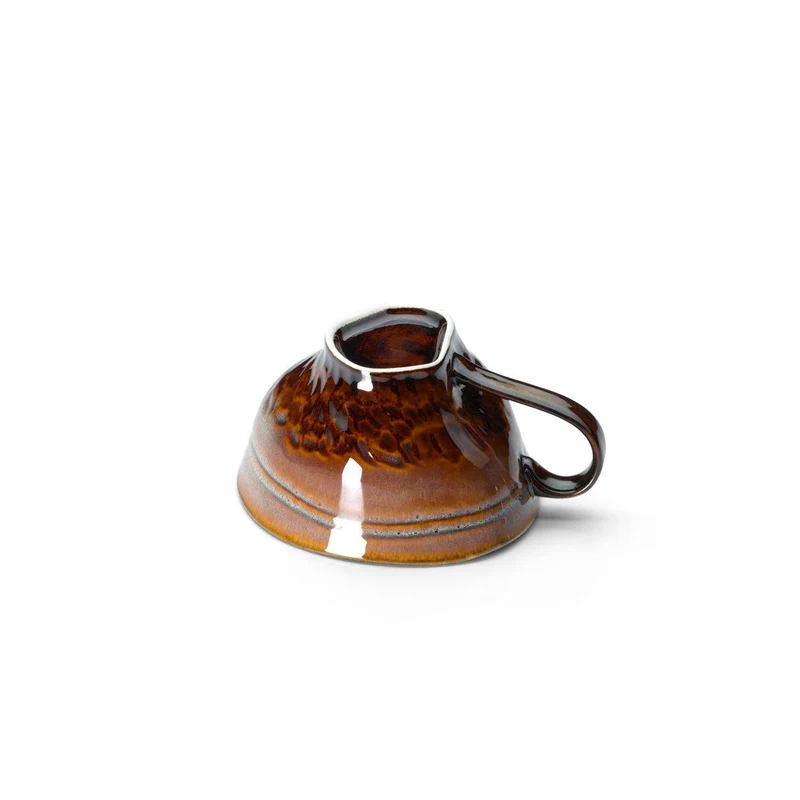 Die braune Tasse - Braun Grau - M