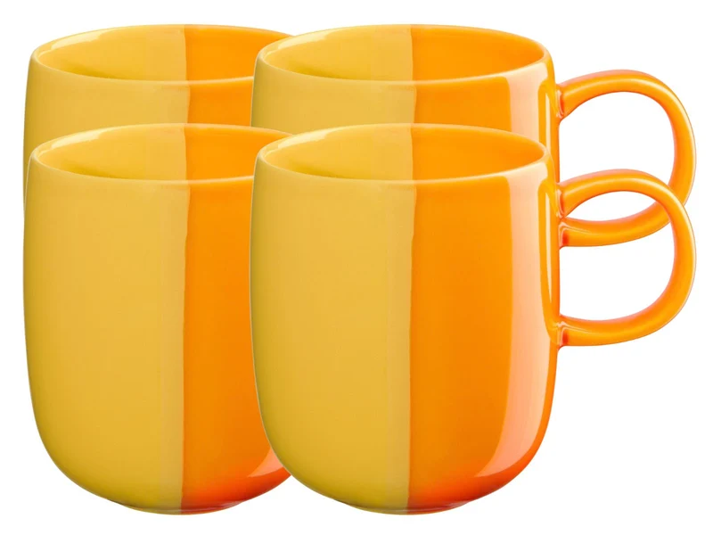 ASA joy Henkelbecher orange smoothie 0,4l Set4