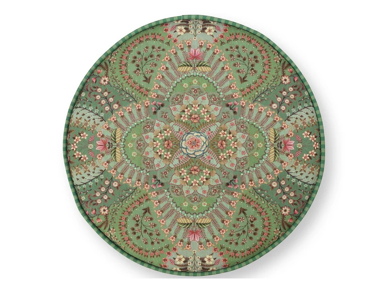 PIP STUDIO Rosa Rani Pouf / Hocker grün 40x45cm