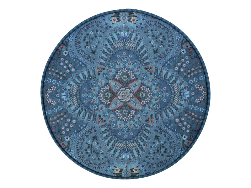 PIP STUDIO Rosa Rani Pouf / Hocker blau 40x45cm