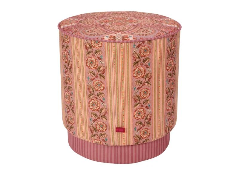 PIP STUDIO Rosa Rani Pouf / Hocker pink 40x45cm