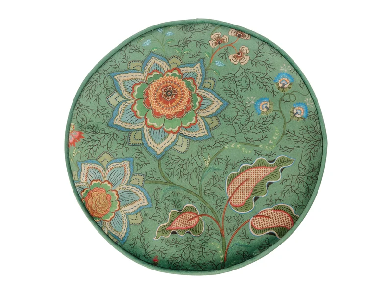 PIP STUDIO Mumbai Morning Pouf / Hocker grün 40x45cm