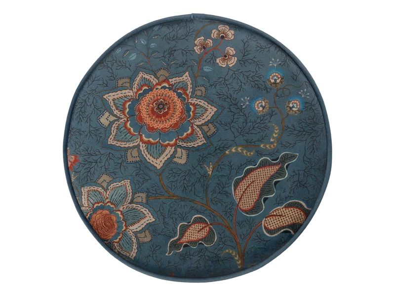 PIP STUDIO Mumbai Morning Pouf / Hocker blau 40x45cm