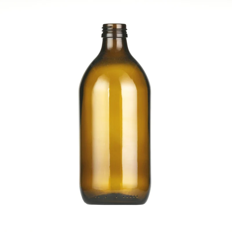 Sterilmilchflasche 0,50 l Braun 28