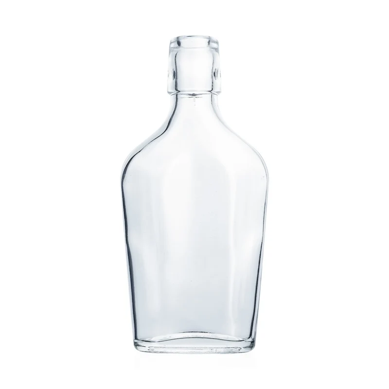Taschenflasche 200 ml flach Bügelverschluss-Mündung