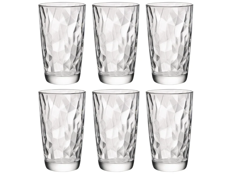 Bormioli Rocco Longdrinkgläser Diamond Transparent 470 ml - 6 Stück