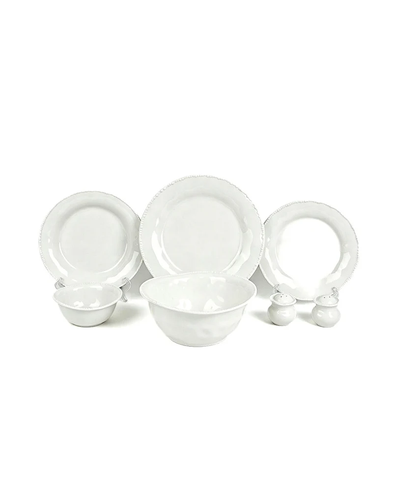 Pearl Teller-Set White 27-teilig