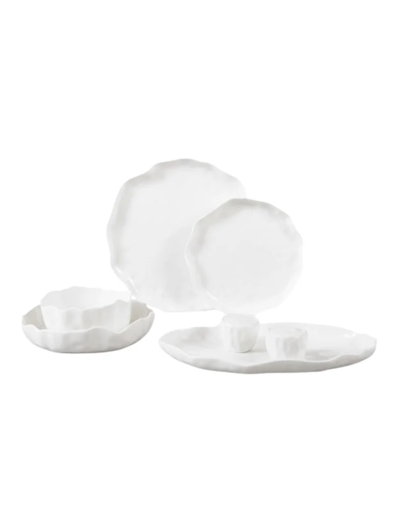 Angles White Teller-Set 27-teilig