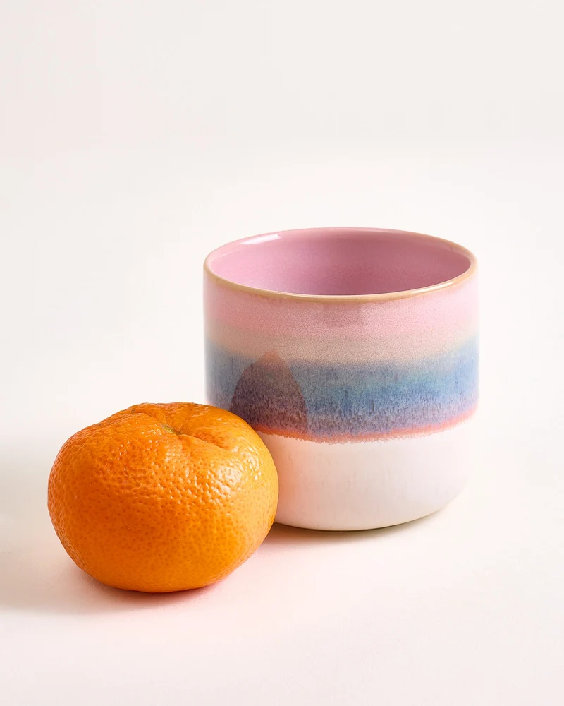 Nódoa Becher groß dipped rosa grün 4er-Set