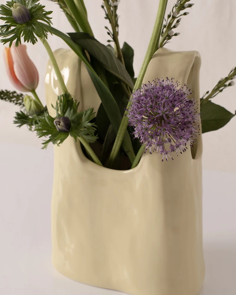 MaM x Another Cotton Lab Vase M gelb
