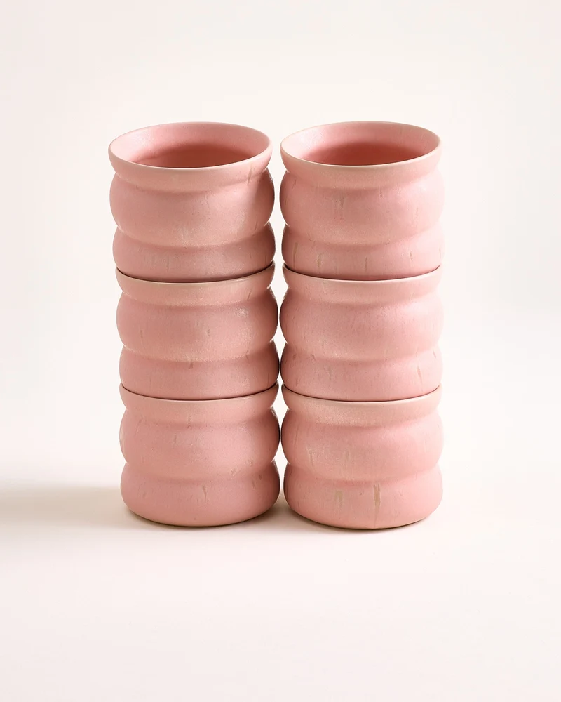 Sintra Becher klein bubble rosé 6er-Set