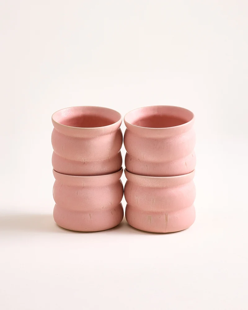 Sintra Becher klein bubble rosé 4er-Set